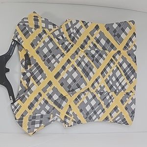 Folio New York women Top, Size 8, Color Yellow, gray and white